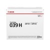 Canon Cartridge 039H Black Toner 25k